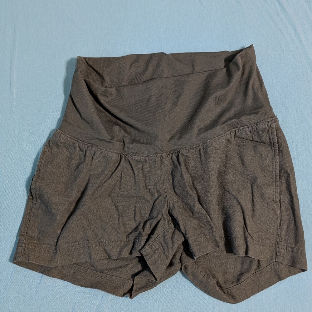 Old Navy Women's Maternity Olive Linen Shorts